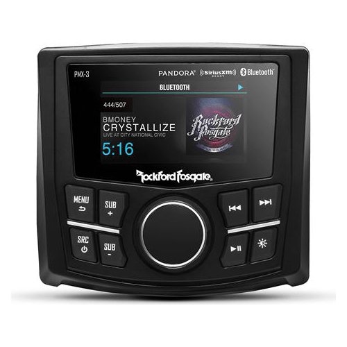 ROCKFORD FOSGATE Marine Digital Media Receiver with Bluetooth® and Camera Input, DOES NOT PLAY CDS (PMX3) - Extreme Electronics