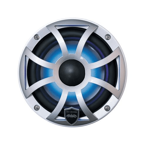 WET SOUNDS Silver REVO 6 1/2" 2-Way Marine Speakers LED Backlighting, Pair (REVO6XSS) - Extreme Electronics