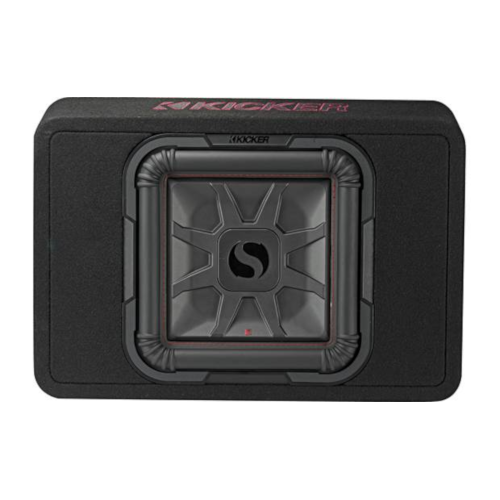 KICKER Shallow Mount Sealed Enclosure With L7T Series 2 Ohm 10" Subwoofer (46TL7T102) - Extreme Electronics