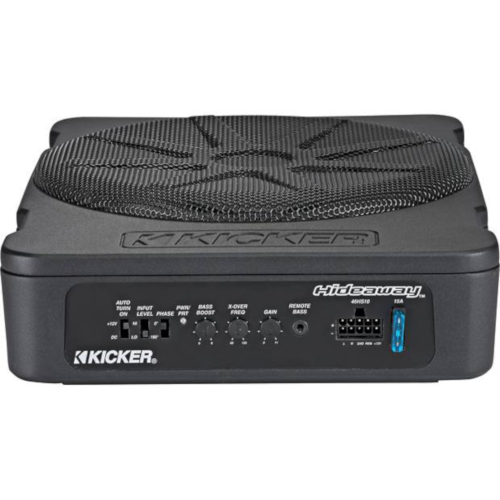 KICKER Hideaway™ Compact Powered 10" Subwoofer Enclosure (46HS10) - Extreme Electronics