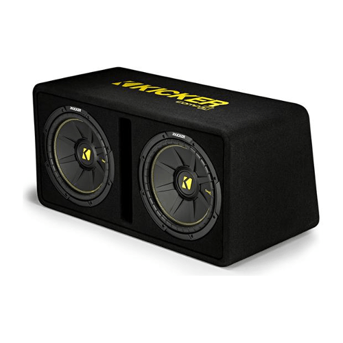 KICKER CompC Series Ported Enclosure With Dual 12" Subwoofers (44DCWC122) - Extreme Electronics