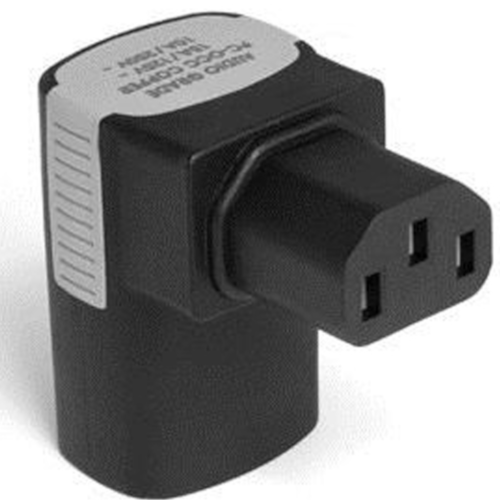 ULTRALINK Right Angle IEC Adaptor Ground Pin Up (IEC15A90U) - Extreme Electronics