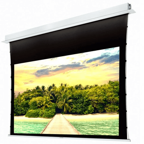 GRANDVIEW Screens 135" Recessed Tab-Tension Motorized Cyber Series Projector Screen - Extreme Electronics