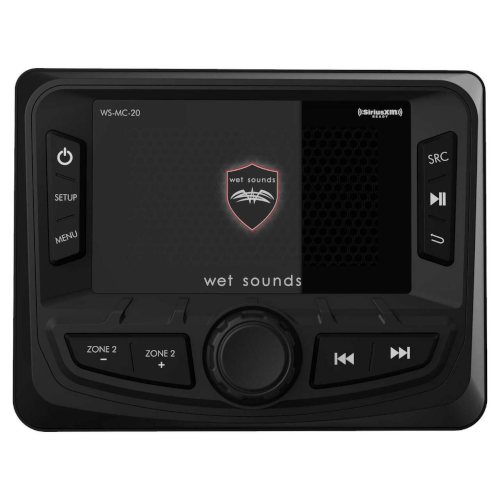 Wet Sounds 2 Zone Marine Digital Media Receiver with Bluetooth-Does Not Play CD's (WSMC20) - Extreme Electronics