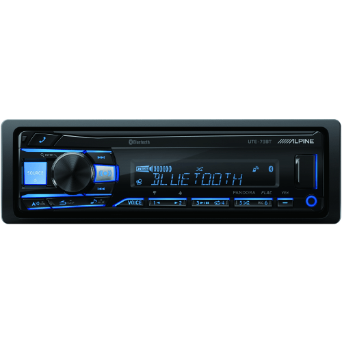 ALPINE Mech-Less Digital Media Receiver With Bluetooth® Wireless Technology (UTE73BT) - Extreme Electronics