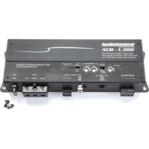 AUDIO CONTROL ACM Series Compact Mono Car Amplifier, 300 Watt RMS x 1 at 2 Ohm (ACM-1.300) - Extreme Electronics