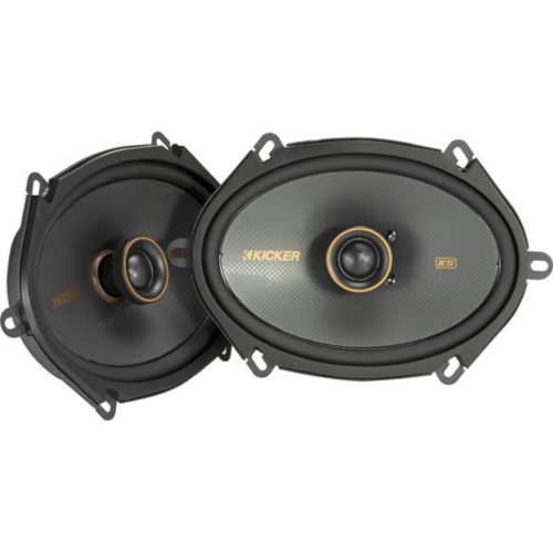 KICKER KS Series 6"x 8" 2-Way Car Speakers, Pair (47KSC6804) - Extreme Electronics