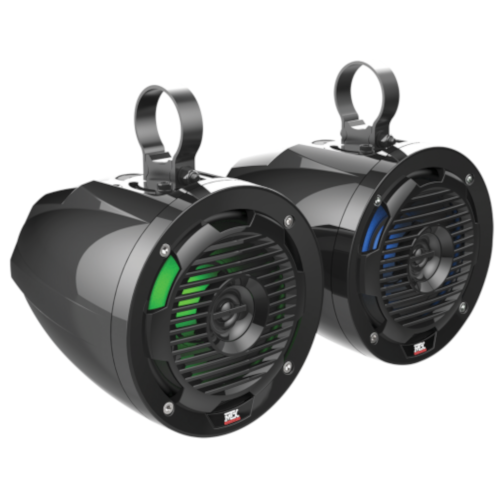 MTX AUDIO 6.5" 50W RMS 4 Ohm Cage Mount Coaxial Speakers With RGB LED, Pair (MUD65PL) - Extreme Electronics