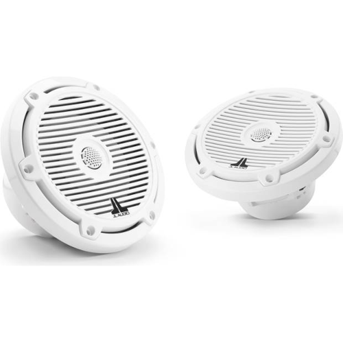 JL AUDIO M3 6 1/2" Marine Speakers Gloss White With Classic Grilles, Pair (93511) - Extreme Electronics