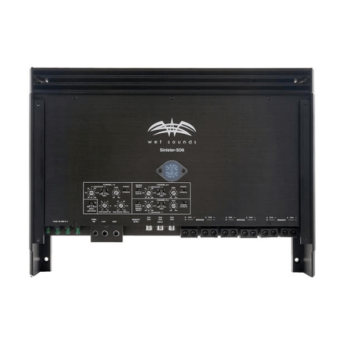 WET SOUNDS Sinister™ Series 6 Channel Marine Amplifier 185 watts RMS x 6 4 Ohm (SDX6) - Extreme Electronics