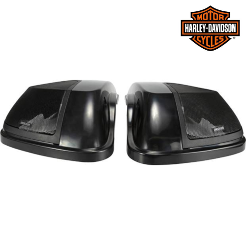 KICKER Custom-Fit Bag Lids for Select 2014-Up Harley-Davidson Models, Pair, SPEAKERS NOT INCLUDED (46HDBL) - Extreme Electronics