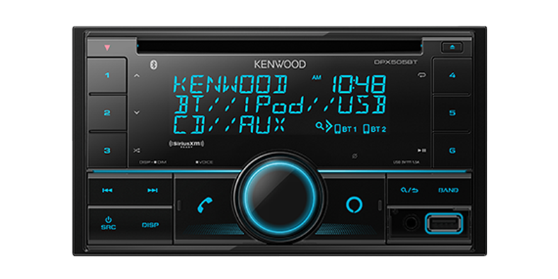 Kenwood Dual Din Size CD Receiver With Bluetooth (DPX505BT) - Extreme Electronics
