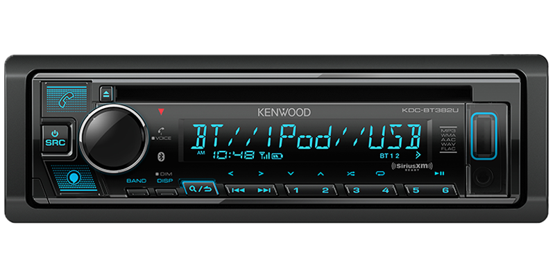 Kenwood CD Receiver With Bluetooth (KDCBT382U) - Extreme Electronics