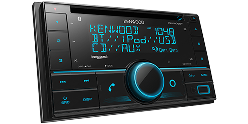 Kenwood Dual Din Size CD Receiver With Bluetooth (DPX505BT) - Extreme Electronics