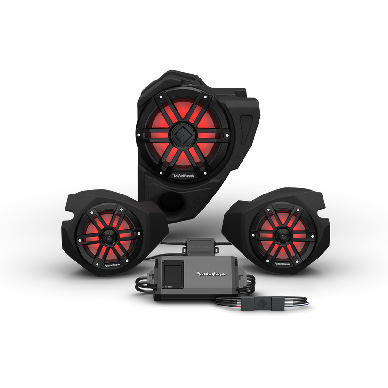 Rockford Fosgate 2014+ RZR Stage 3 Audio System For Ride Command Gen 3 (RZR14RCSTG3) - Extreme Electronics
