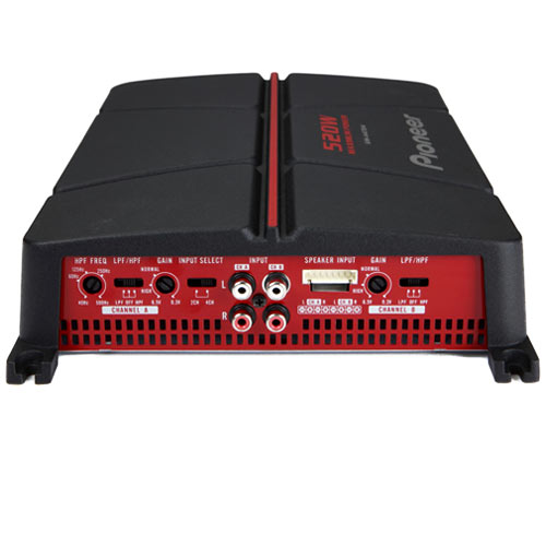 Pioneer GM-A4704 4-Channel - Class AB, 520w Max Power - Bridgeable Amplifier - Extreme Electronics