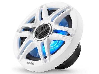 Clarion 6.5-inch Premium Marine Coaxial Speakers Sport Grilles with RGB LED Lighting