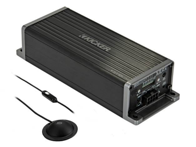 Kicker Compact 4 Channel Car Amplifier with Automatic Tuning DSP - KEY1804