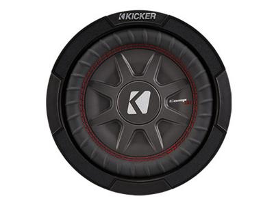 8" Kicker CompRT All-weather Thin Subwoofer with a pair of 1Ω Voice Coils - 43CWRT81