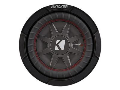 8" Kicker CompRT All-weather Thin Subwoofer with a pair of 2Ω Voice Coils - 43CWRT82