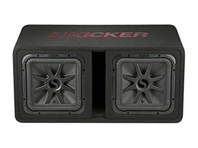 Kicker Dual 12" L7R 2-Ohm Vented Enclosure - 45DL7R122