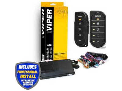 Viper 2-Way 5 Button Rechargeable LED Remote Car Starter - D9857V / DS4VP INSTALLED