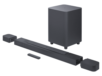 JBL 5.1 Channel BAR 700 Soundbar with Detachable Surround Speakers and Dolby Atmos - JBLBAR700PROBLKAM-Open Box