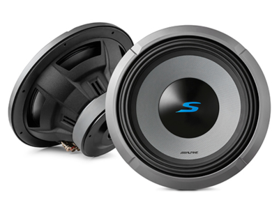 12" Alpine S-Series Subwoofer with Dual 2 Ohm Voice Coils - S2-W12D2