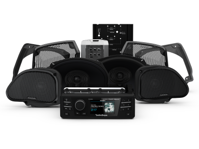 Rockford Fosgate Harley-Davidson Road Glide Source Unit 4-Speaker & Amp Kit - HD9813RG-STAGE3