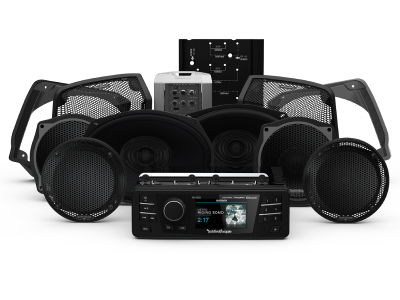 Rockford Fosgate Harley-Davidson Electra Glide Ultra Classic Source Unit 6-Speaker & Amp Kit - HD9813SGU-STAGE3