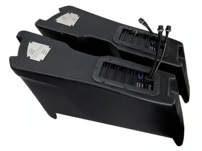 Precision Power Left Saddlebag Powered Subwoofer for 2014+ Harley Davidson Touring Motorcycles - HD14.SBWL